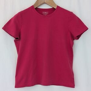 💥2/$20!! L.L. Bean | Crewneck Tee in Azalea | Medium